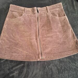 American Eagle Outfitters Tan Corduroy A-Line Skirt